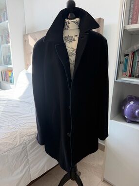 Cole Haan Classic Black Pea Coat